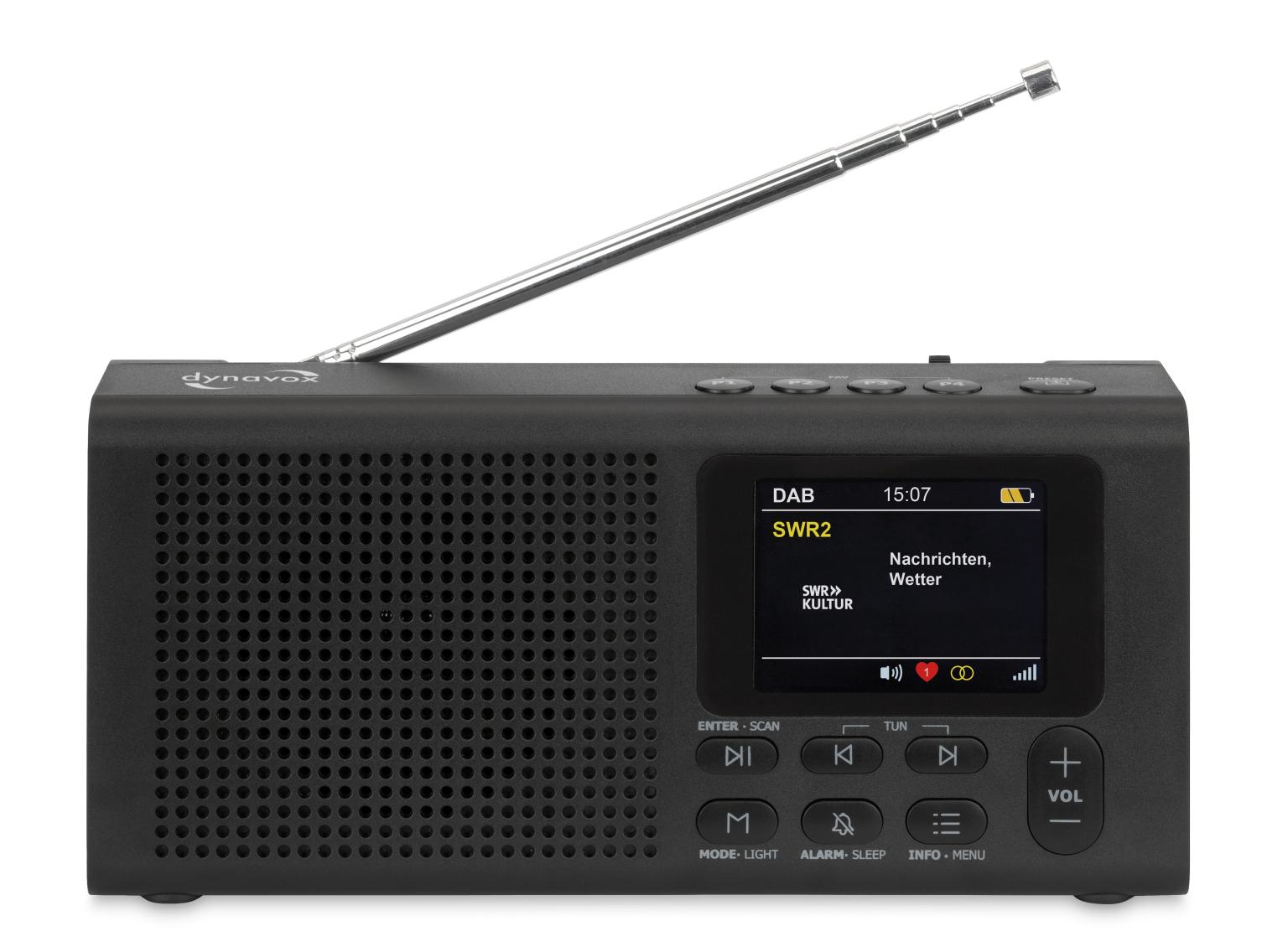Dynavox DAB+ Radio DBT200 med BT og vækkefunktion