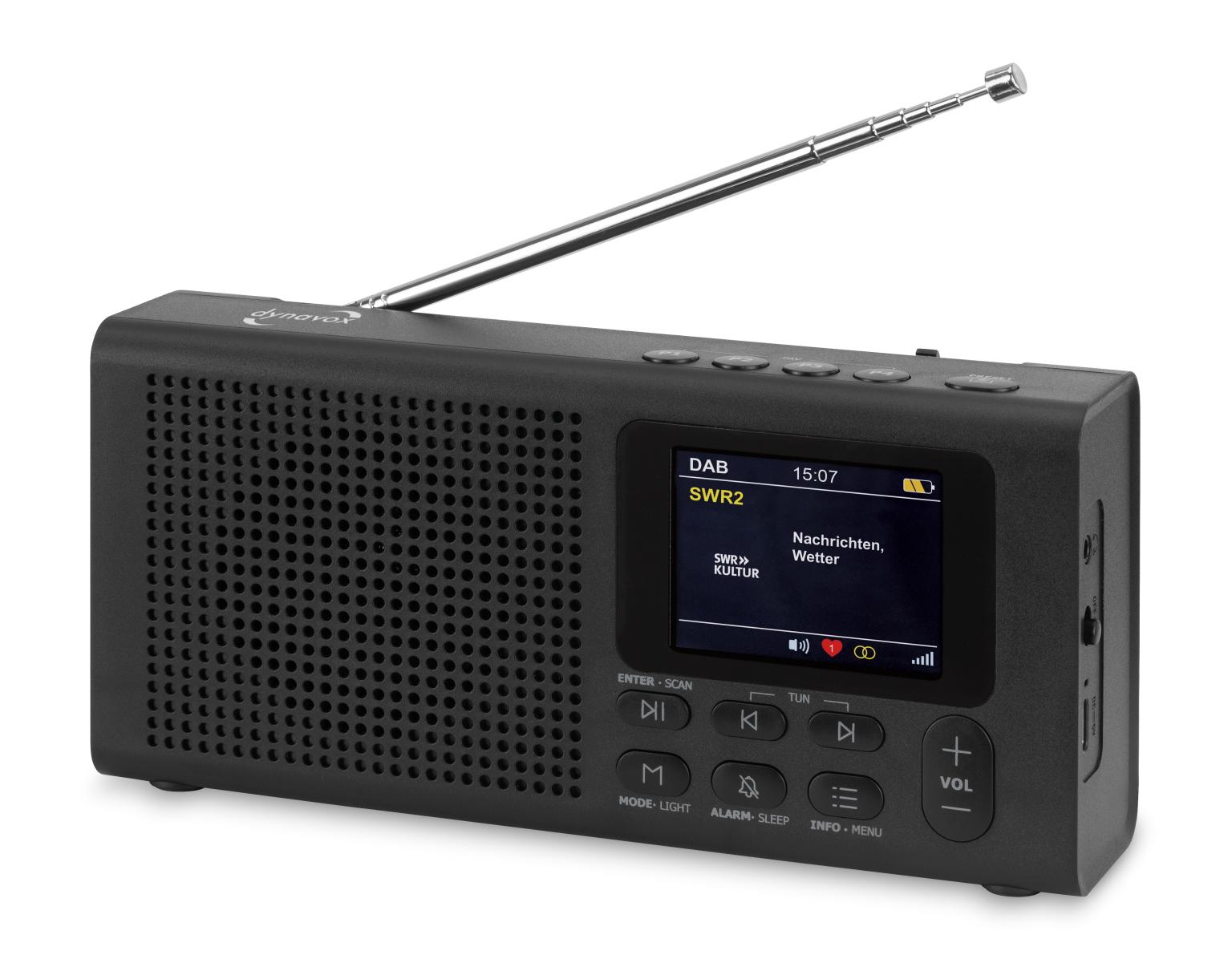 Dynavox DAB+ Radio DBT200 med BT og vækkefunktion