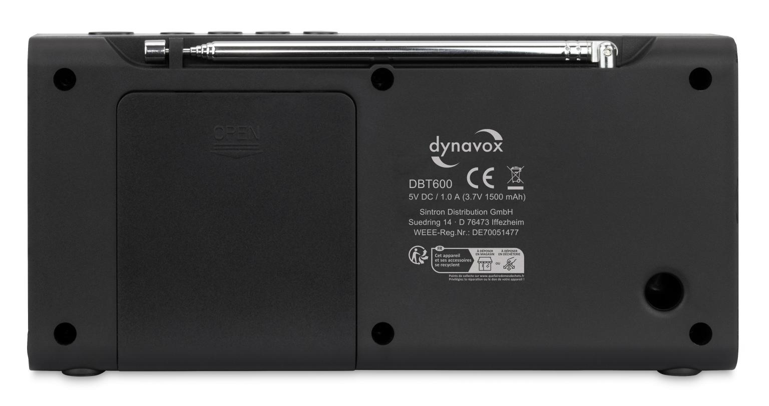 Dynavox DAB+ Radio DBT200 med BT og vækkefunktion