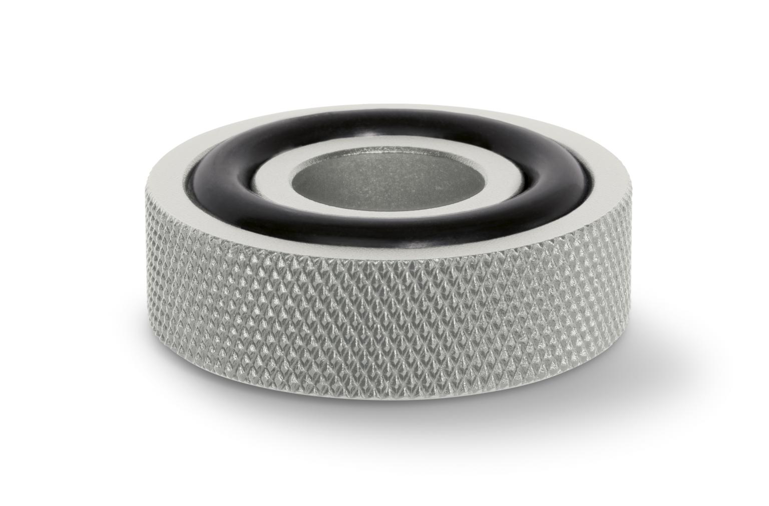 Dynavox Gerätefødder med riller midi Aluminium sølv 4-sæt