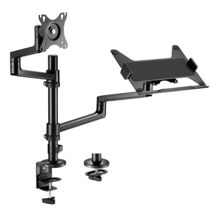 Skærmholder skrivebord - skærm + bærbar - Goobay Pro