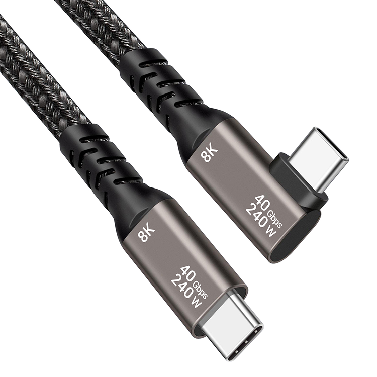 USB C til USB C kabel vinklet