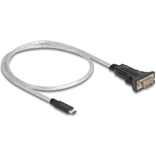 Delock Adapter USB Type-C™ til 1 x seriell RS-422/485 stik med 6-polet klemme