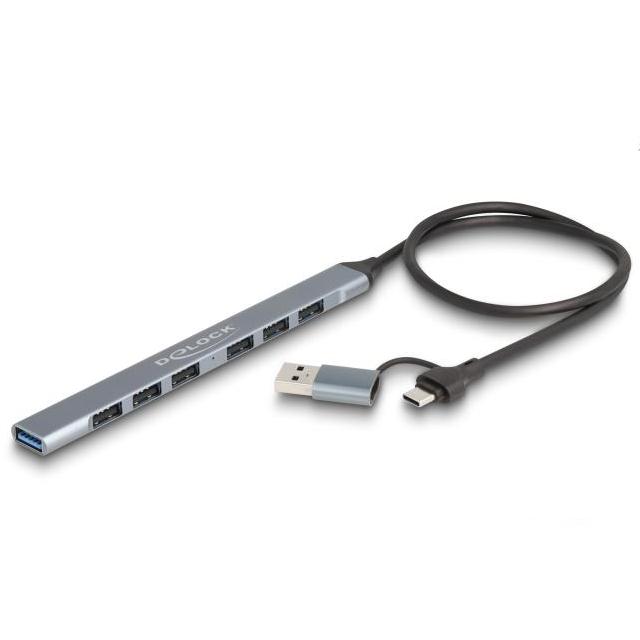USB A + C til A hub - 7 porte