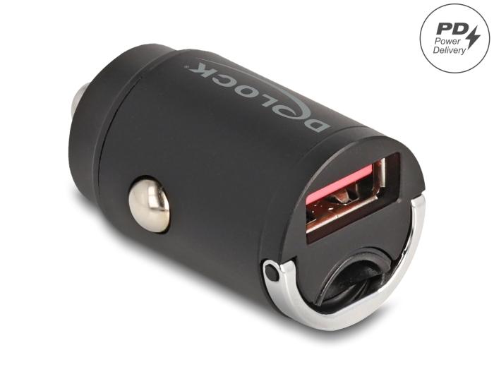Delock Mini Billader USB type-A med 18 W
