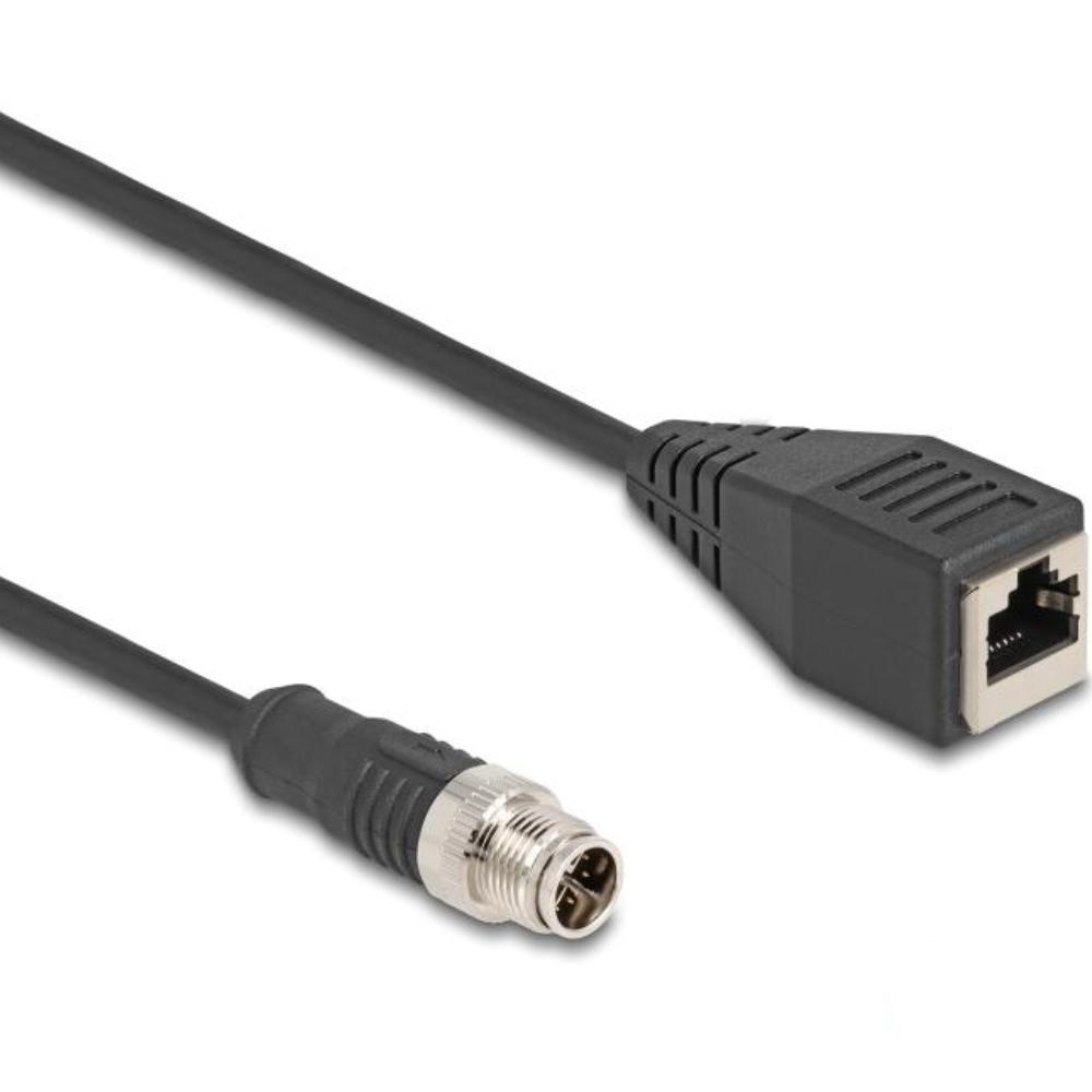 M12 til RJ45 kabel - Delock