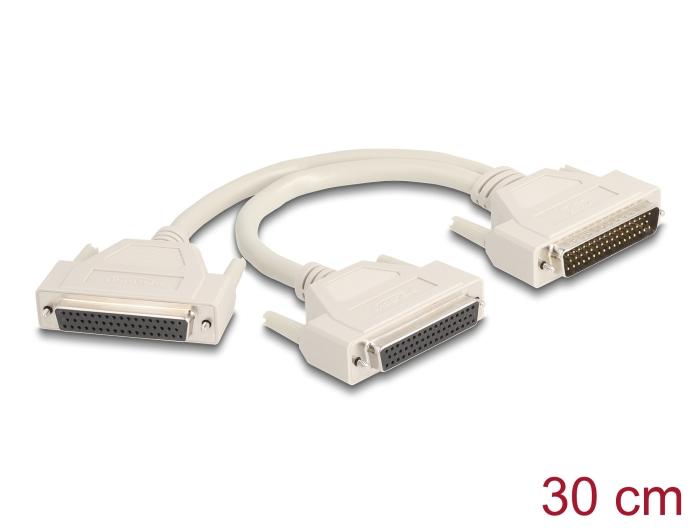 Delock Adapter Y-kabel Splitter D-Sub HD 50 Pin stik til 2 x D-Sub HD 50