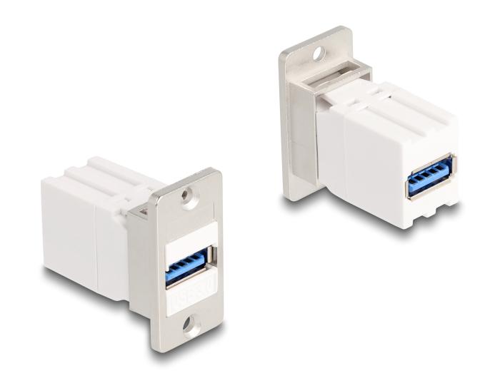 Delock Panel Mount Keystone modul kobling USB 5 Gbps type-A hun til USB