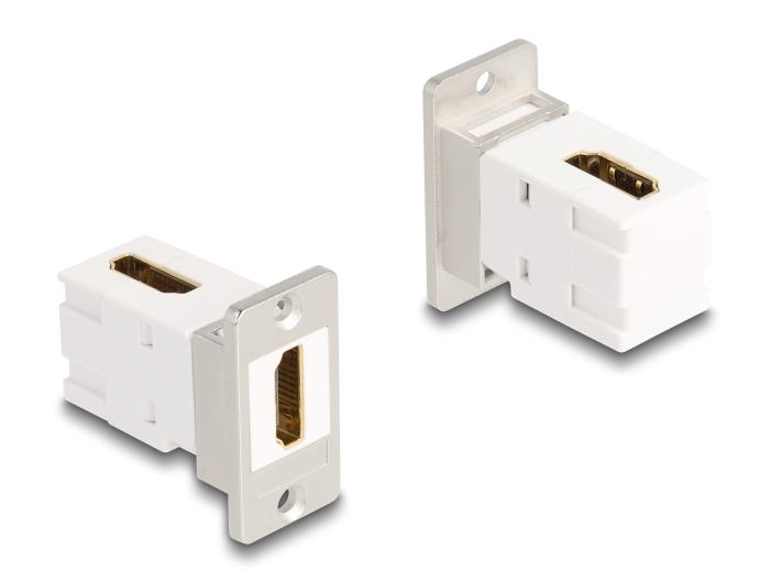 Delock Panel Mount Keystone Modul HDMI-stik til stik 90 vinklet 8K