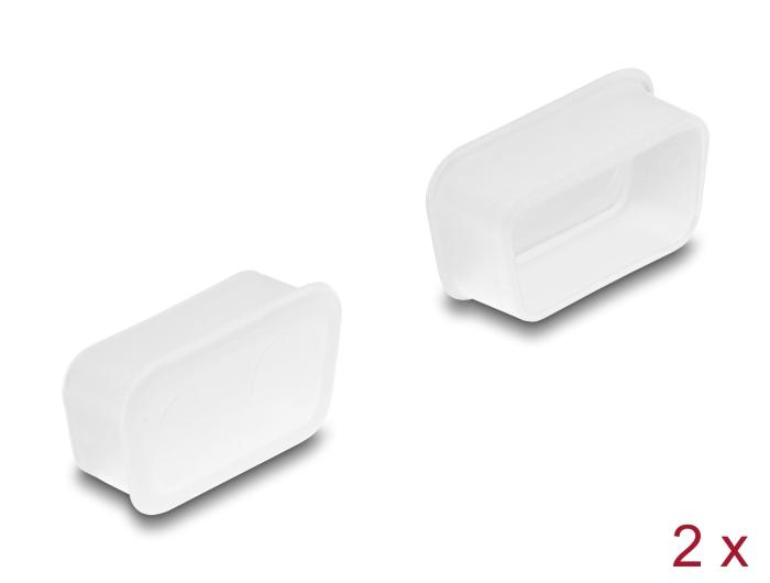 Delock støvkapsel til D-Sub 9 / D-Sub 15 VGA stik 2 stk. transparent