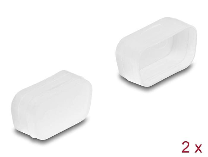 Delock støvkappe til D-Sub 9 / D-Sub 15 VGA stik, 2 stk., transparent