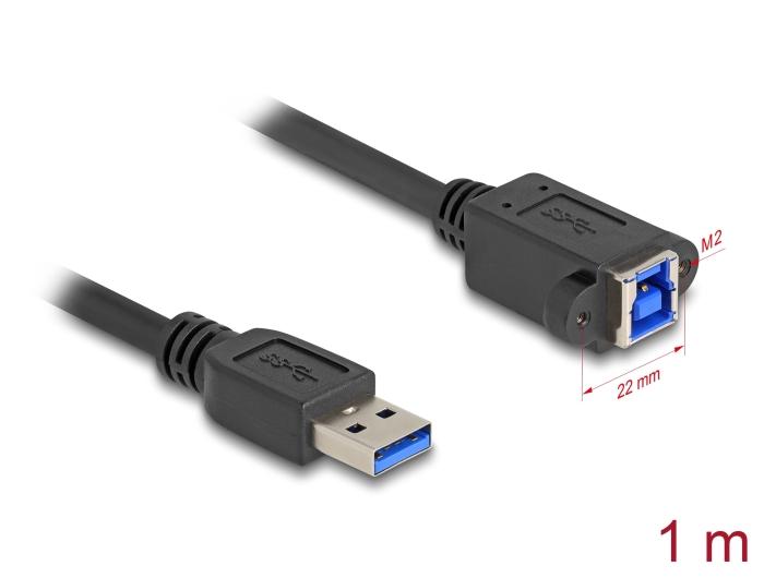 Delock USB 5 Gbps Kabel USB type-A stik til USB type-B indbygningskontakt 1