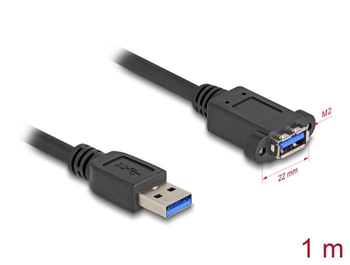 Delock USB 5 Gbps Kabel USB type-A stik til USB type-A indbygningsdåse 1