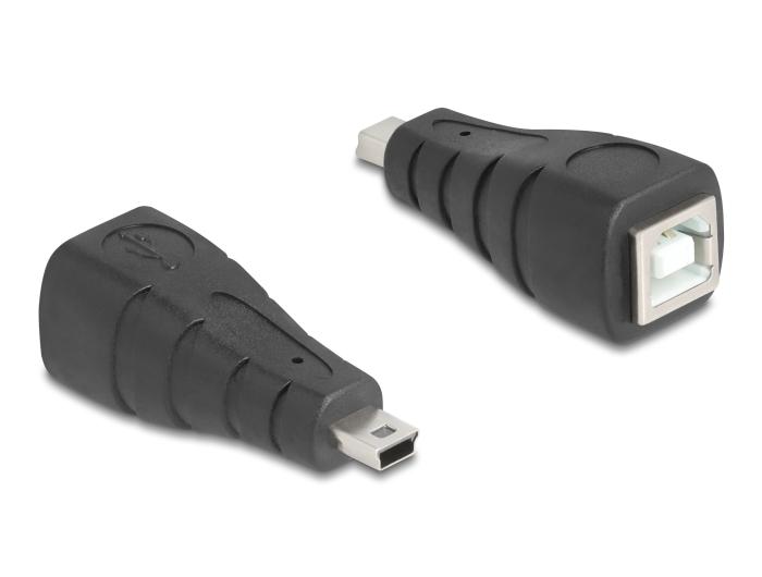 Delock USB 2.0 Adapter Mini-USB 5-pin stik til USB type-B hun