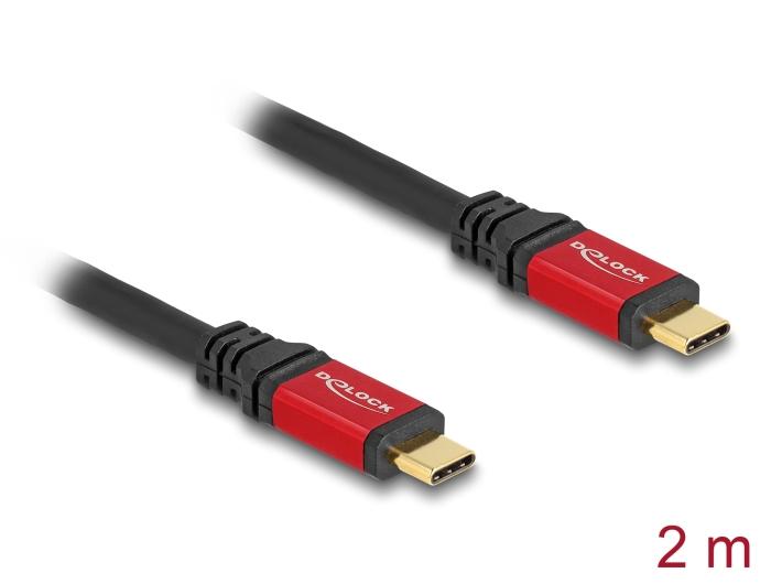 Delock USB 2.0 Kabel USB Type-C™ Stik til Stik PD 3.0 100 W E-mærket