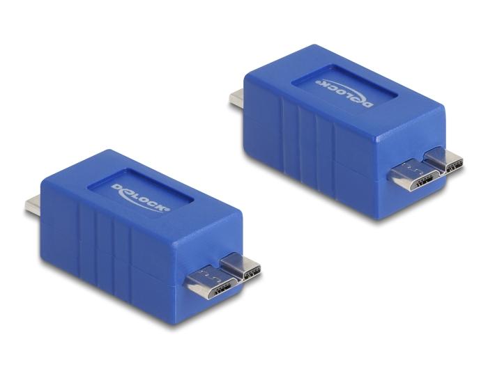 Delock USB 5 Gbps Adapter Gender Changer USB Micro-B Stik til Stik