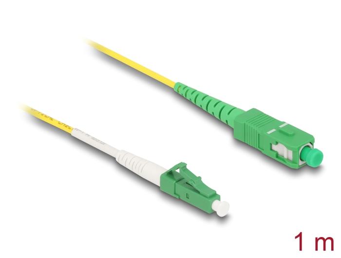Delock Glasfiberkabel LC-APC til SC-APC Simplex Singlemode OS2 1 m