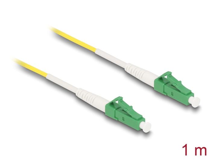 Delock Fiberoptisk kabel LC-APC til LC-APC Simplex Singlemode OS2 1 m