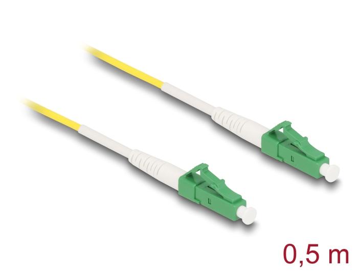 Delock Fiberoptisk kabel LC-APC til LC-APC Simplex Singlemode OS2 0,5