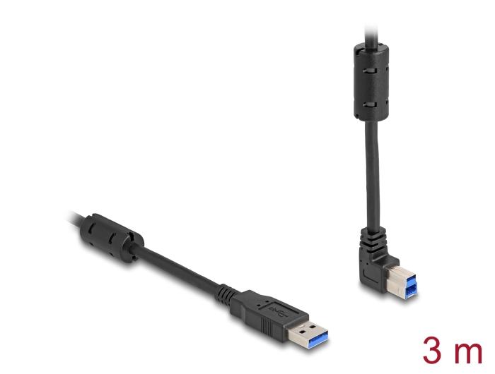 Delock USB 5 Gbps Kabel Type-A stik til Type-B stik 90 opad vinklet
