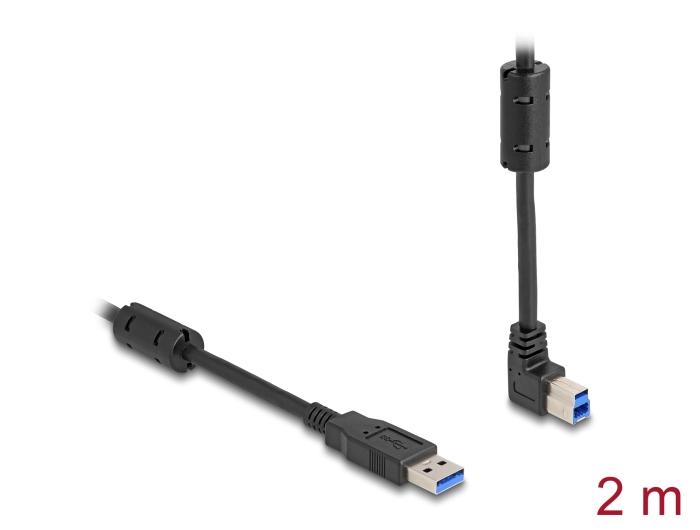 Delock USB 5 Gbps Kabel Type-A stik til Type-B stik 90 opad vinklet