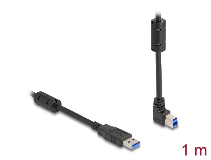 Delock USB 5 Gbps Kabel Type-A stik til Type-B stik 90 opad vinklet
