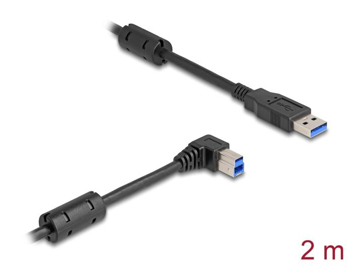 Delock USB 5 Gbps Kabel Type-A stik til Type-B stik 90 højre vinkel