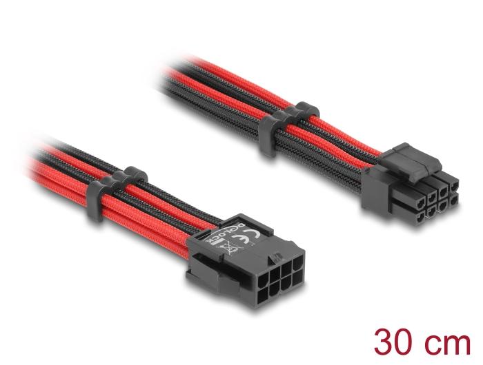 Delock Forlængerkabel 8-Pin EPS Stik til 4 + 4-Pin EPS Stik Textil