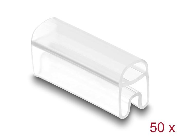 Delock Kabelmarkeringer til kabler med en diameter på 2 - 4 mm, 50 stk., transparent