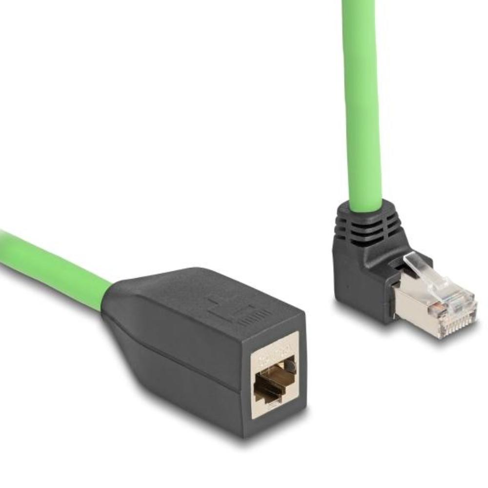 Delock RJ45 netværksforlængerkabel Cat.6A stik opad vendt til
