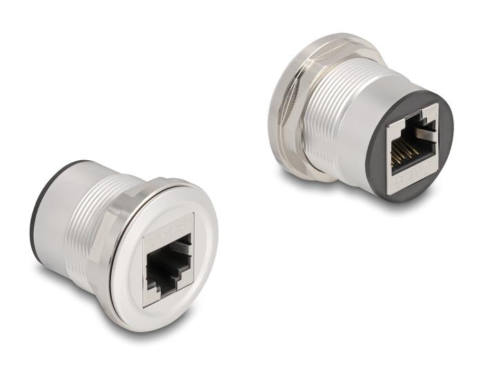 Delock RJ45 indbygningskontaktkobling Cat.6 STP Aluminium