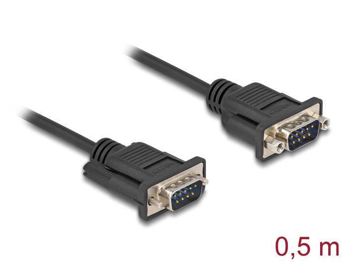 Delock Seriellkabel RS-232 D-Sub9 Stik til Stik med smal stik