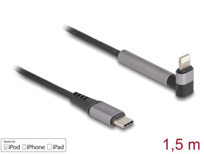 Delock data- og opladningskabel USB Type-C™ til Lightning™ til iPhone™,