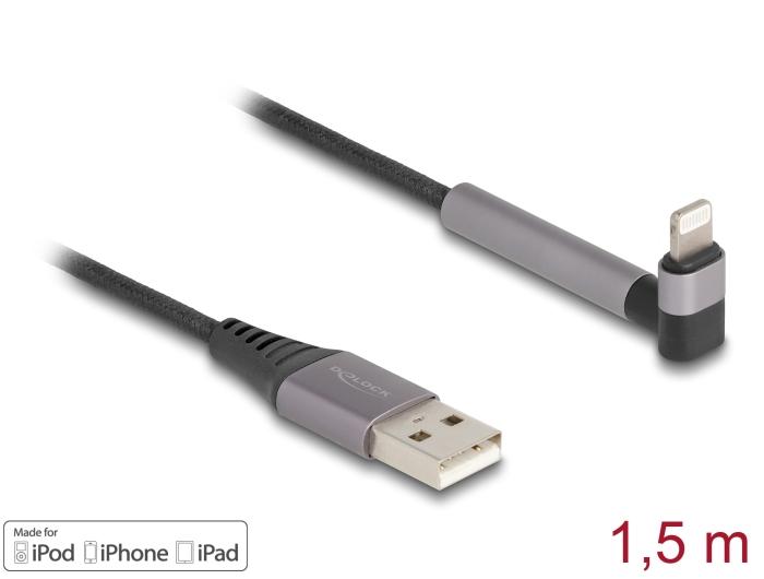 Delock data- og opladningskabel USB type-A til Lightning™ til iPhone™, iPad