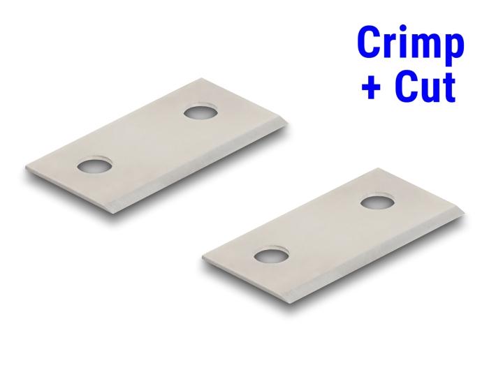 RJ45 Crimp+Cut Klinge-sæt, 2 stk. til Delock 86450