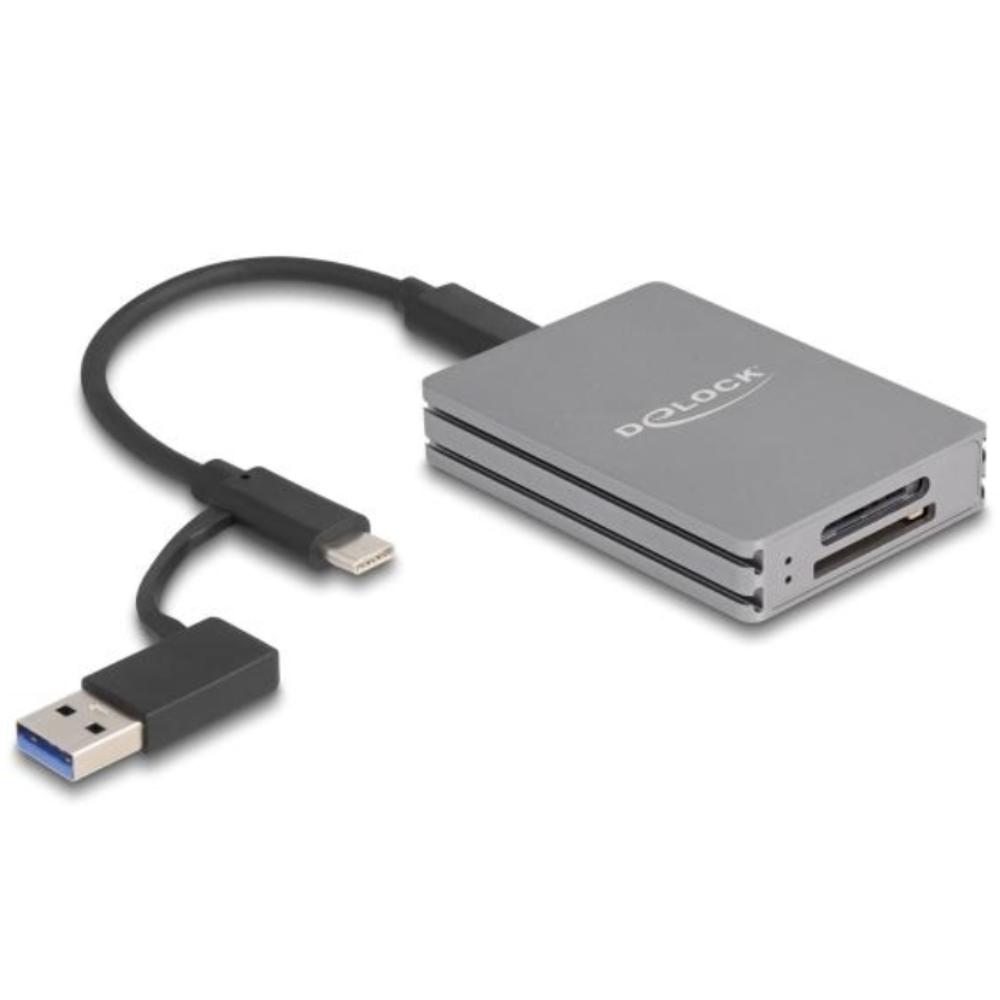 Delock USB Type-C™ kortlæser til SD og CFexpress Typ A Speicherkarte