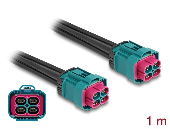 Delock Kabel HDMTD Z Quad Stik til HDMTD Z Quad Stik 1 m IP67 Beskyttelsesklasse