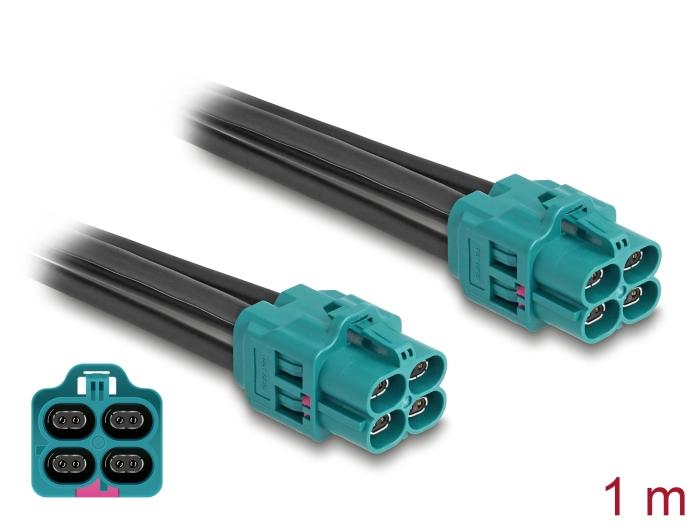 Delock Kabel HDMTD Z Quad Stik til HDMTD Z Quad Stik 1 m