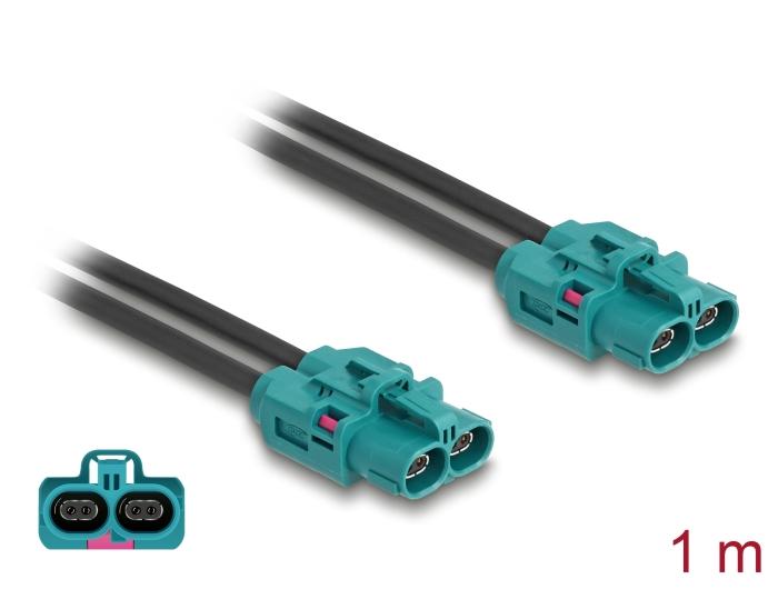 Delock Kabel HDMTD Z Dobbelt hun-stik til HDMTD Z Dobbelt hun-stik 1 m