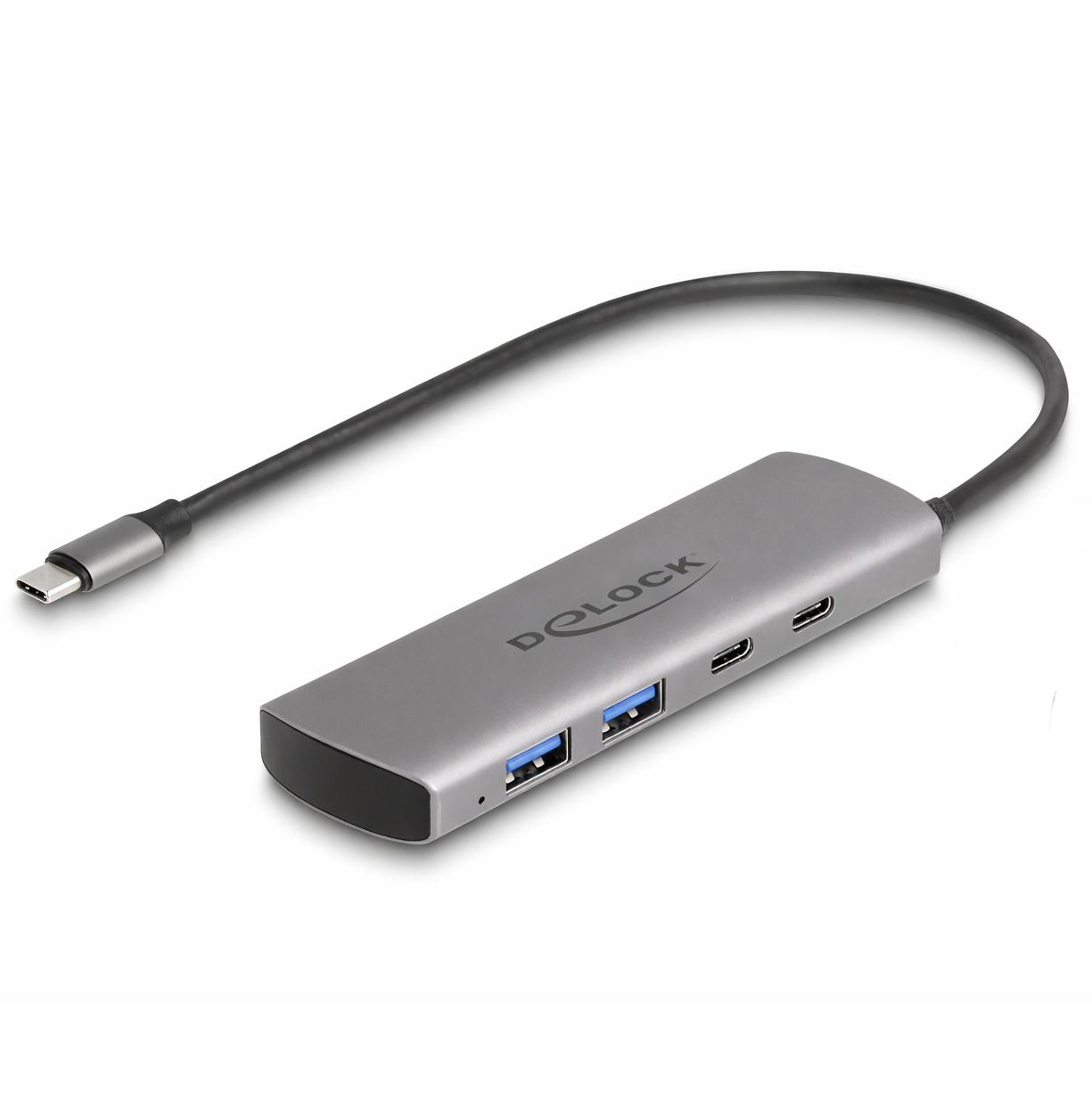 USB-C til USB-C + USB-A hub fra Goobay udvider én USB-C-port til flere tilslutninger og gør det muligt at bruge flere eksterne enheder samtidigt. Hubben er velegnet til laptops, tablets og smartphones med USB-C og fungerer fuldt ud plug-and-play uden ekstra drivere. Hubben har én USB-C-tilslutning og tre USB-A-tilslutninger. Én USB-A-port understøtter USB 3.2 Gen 1 med SuperSpeed datahastigheder op til 5 Gbit/s, mens de øvrige porte er velegnede til USB 2.0 med hastigheder op til 480 Mbit/s. Hubben er bus-drevet og trækker sin strøm direkte fra den tilsluttede enheds USB-C-port. Takket være det kompakte og slanke design samt robuste aluminiumskabinet er denne USB-C-hub velegnet til brug på farten, hjemmearbejde og faste arbejdsstationer. Hubben er kompatibel med Windows, macOS, Linux og Android og understøtter en lang række eksterne enheder såsom tastaturer, mus, webcams, USB-lagerenheder og headsets. Anvendelsesområder • Udvidelse af USB-C-porte • Tilslutning af eksterne enheder • Brug med laptops, tablets og smartphones • Hjemmearbejde og mobile arbejdsstationer Specifikationer & funktioner • Type: USB-C hub / splitter • Indgang: USB-C han • Udgange: 1× USB-C hun, 3× USB-A hun • USB-standard: USB 3.2 Gen 1 (5 Gbit/s) + USB 2.0 • Datahastighed: op til 5 Gbit/s (USB 3.2), op til 480 Mbit/s (USB 2.0) • Strømforsyning: Bus-drevet via USB-C • Kompatibilitet: Windows, macOS, Linux, Android • Kabinet: Aluminium • Anvendelse: Udvidelse af USB-C-porte til eksterne enheder Version: 3.2 Gen 1x1 Tilslutning 1: USB C han, Tilslutning 2: USB C hun, Tilslutning 3: 3x USB A hun, Strømforsyning: Bus-drevet, Kabellængde: 0.1 meter Tilslutning 1: USB C han Tilslutning 2: USB C hun Tilslutning 3: 3x USB A hun Kabellængde: 0.1 meter Farve: Lysegrå Maksimal transmission hastighed: 5 Gbit/s Version: 3.2 Gen 1x1 Strømforsyning: Bus-drevet