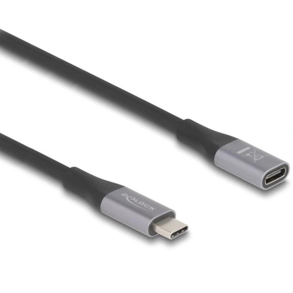 Delock USB 40 Gbps Verlängerungskabel USB Type-C™ Stecker zu Buchse PD