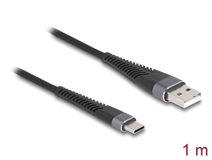 Delock USB 2.0 Kabel USB Type-A stik til USB Type-C™ stik med forlænget