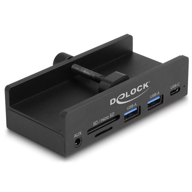 USB C + A + SD + jack hub - 8 poorten