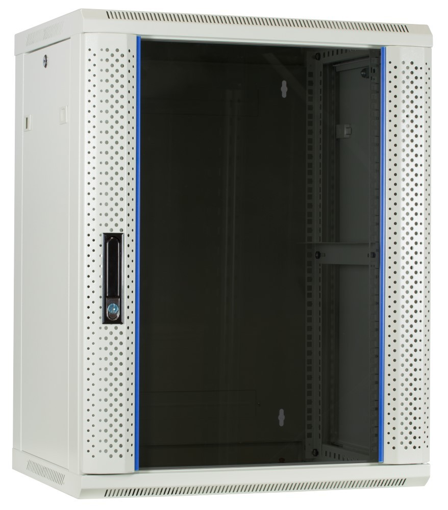 15U Serverkabinet 19 Inch 600x450x770mm (BxDxH) Patchkabinet Vægkonsoll Datakabinet