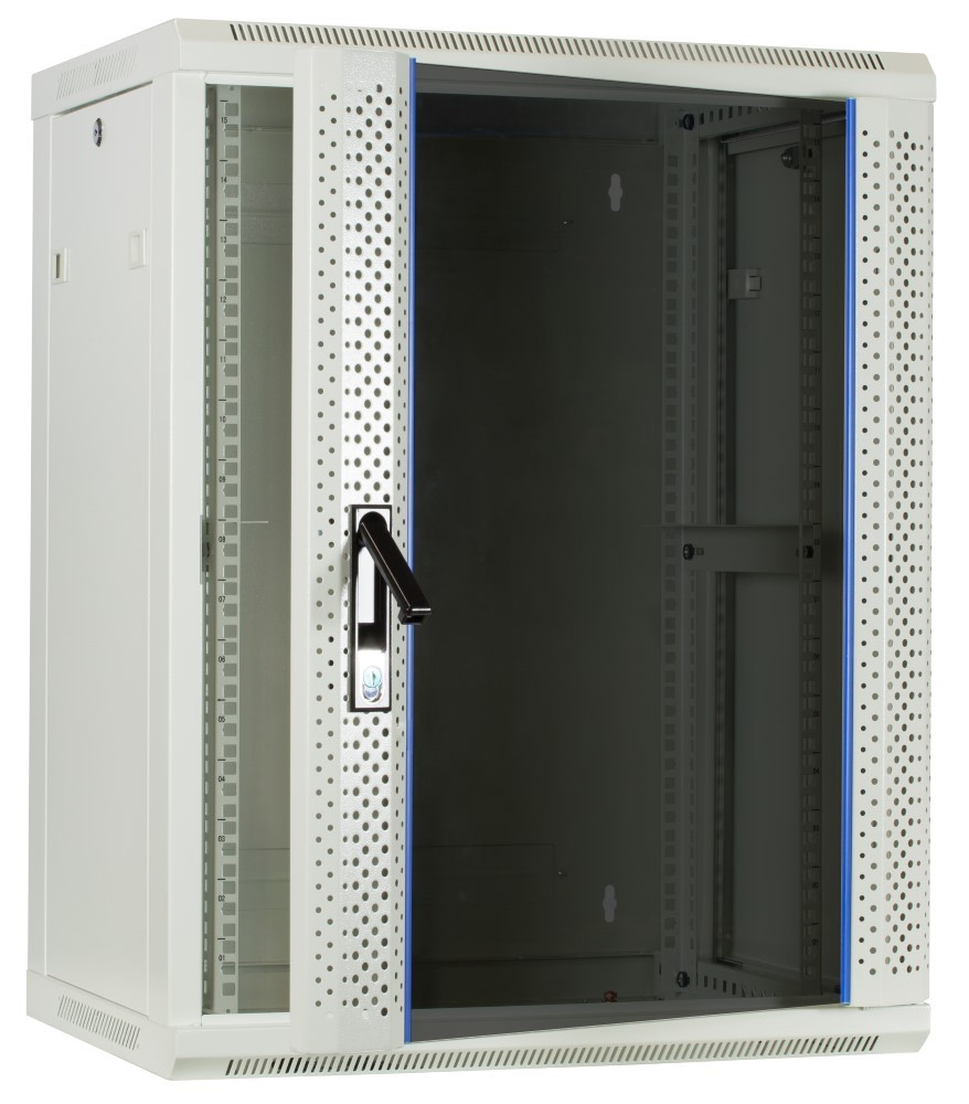 15U Serverkabinet 19 Inch 600x450x770mm (BxDxH) Patchkabinet Vægkonsoll Datakabinet