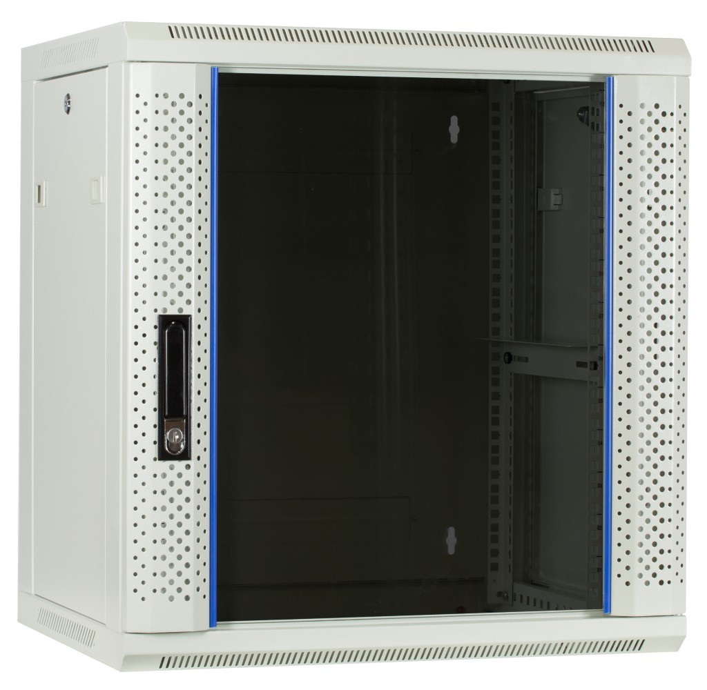 12U Serverkabinet 19 tommer 600x450x635mm (BxDxH) Patchkabinet Vægkabinet Datakabinet