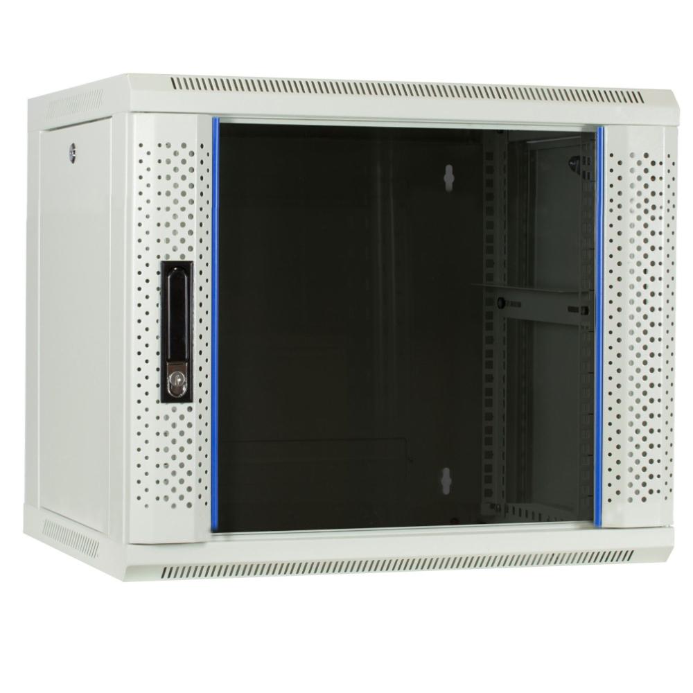 9U Serverkabinet 19 tommer 600x450x500mm (BxDxH) Patchkabinet Vægkonsol Datakabinet