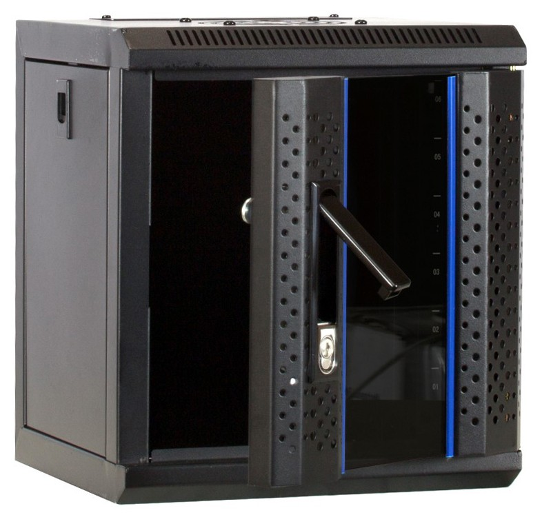 6U Serverkabinet 10 Inch 312x310x352mm (BxDxH) Patchkabinet Vægkonsoll Datakabinet