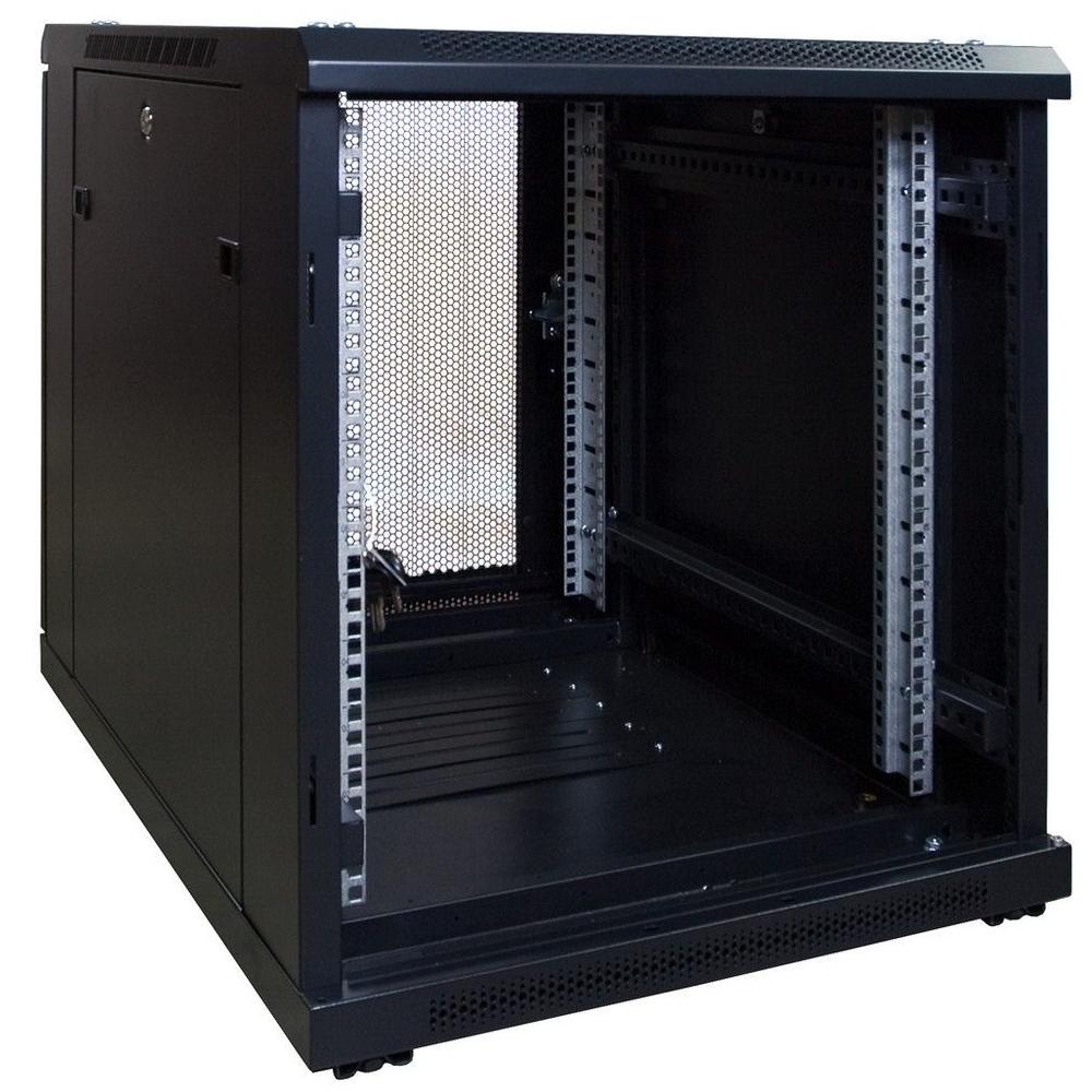 12U miniserverkabinet 19 Inch 600x800x720mm (BxDxH) Patchkabinet Rackkabinet Datakabinet