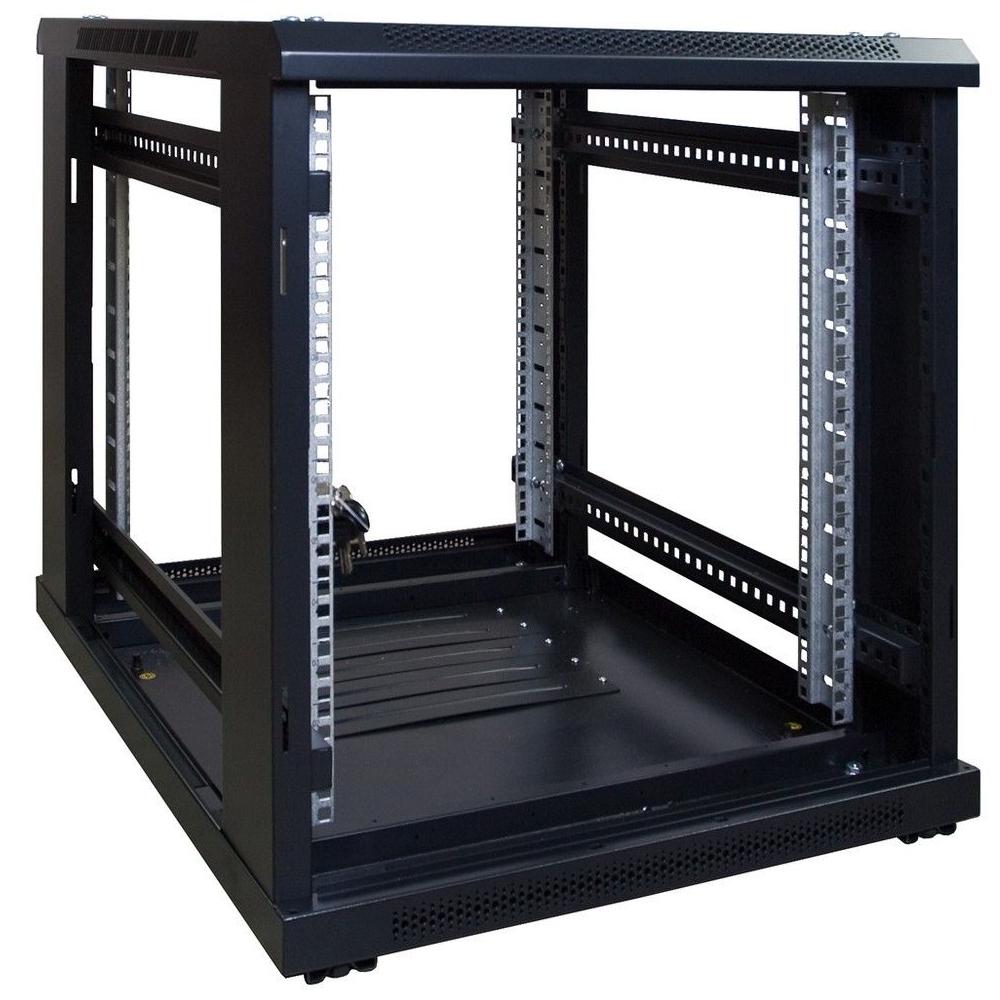 12U miniserverkabinet 19 Inch 600x800x720mm (BxDxH) Patchkabinet Rackkabinet Datakabinet